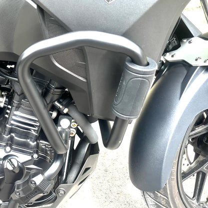 MOTOWOLF PB1 | 22mm | Universal Bumper Protective Guard | Silicone ( pair )| with Cable Ties | Anti-Collision Anti-Scratch | Motorcycle Bumper Block - Cylinder Black