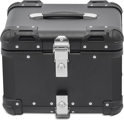 LGP Premium Aluminium Top Case | NERO EDITION ( Top Box ) | Bevelled corner | 45L - BLACK ( COMPATIBLE FOR ALL MOTORCYCLE ) - 1 YEAR WARRANTY