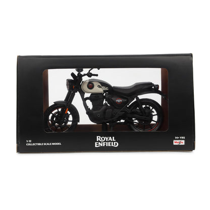 Royal Enfield Hunter 350 Scale Model | 1:12 Diecast Metal & Plastic | Working Suspension&Side Stand | Steerable Handlebars | Free-Rolling Wheels | Authentic Mirrors | Collectors Essential Tokyo Black