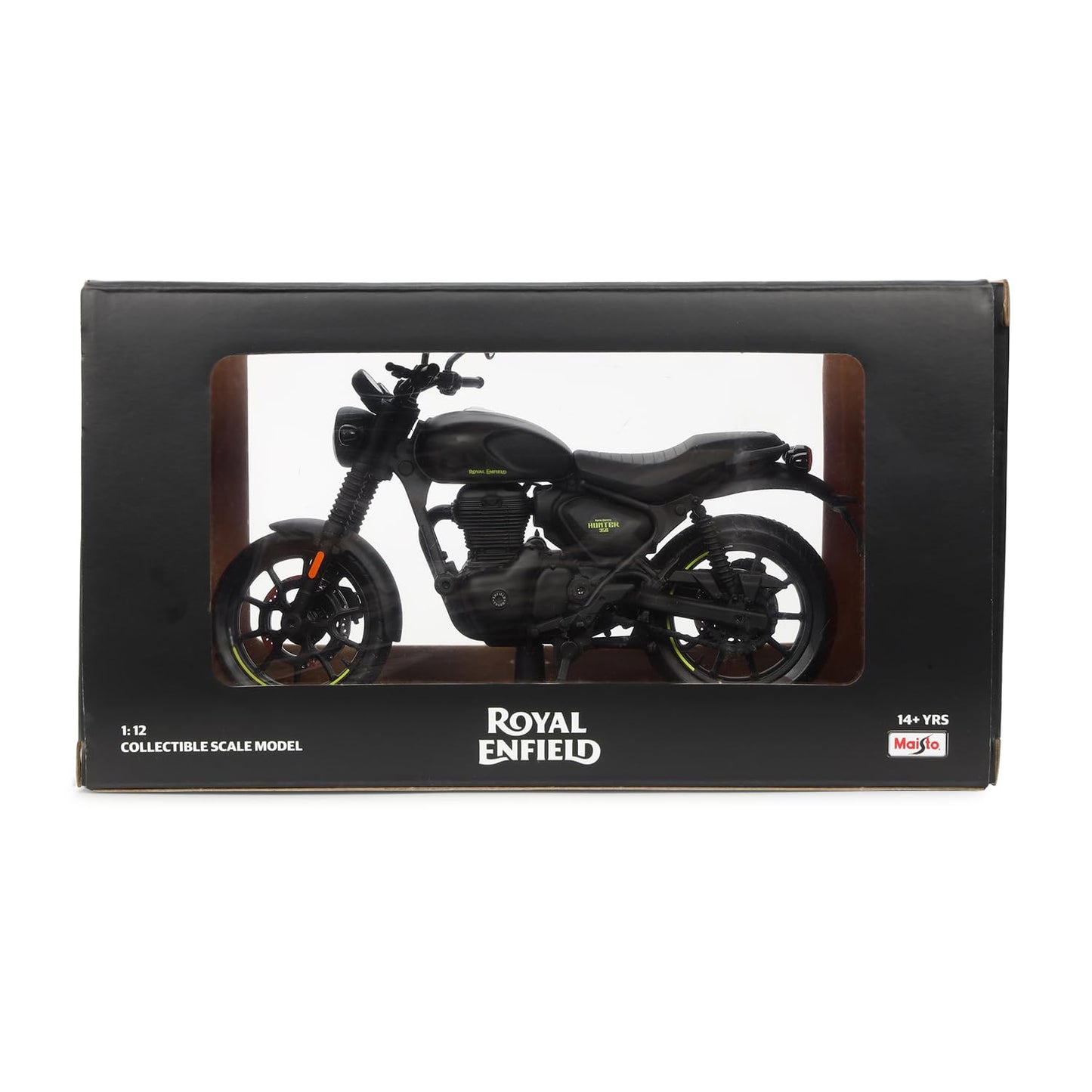Royal Enfield Hunter 350 Scale Model | 1:12 Diecast Metal & Plastic | Working Suspension&Side Stand | Steerable Handlebars | Free-Rolling Wheels| Authentic Mirrors|Collectors Essential Graphite Grey