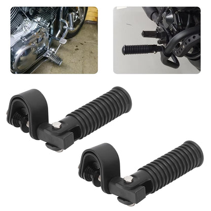 Boltt | Anti-Vibrate Engine Guard / Crash guard | Highway Foot Pegs + Clamps | 360 degree adjustable | Compatible with all motorcycle - STAINLESS STEEL ( ideal for touring and long rides )