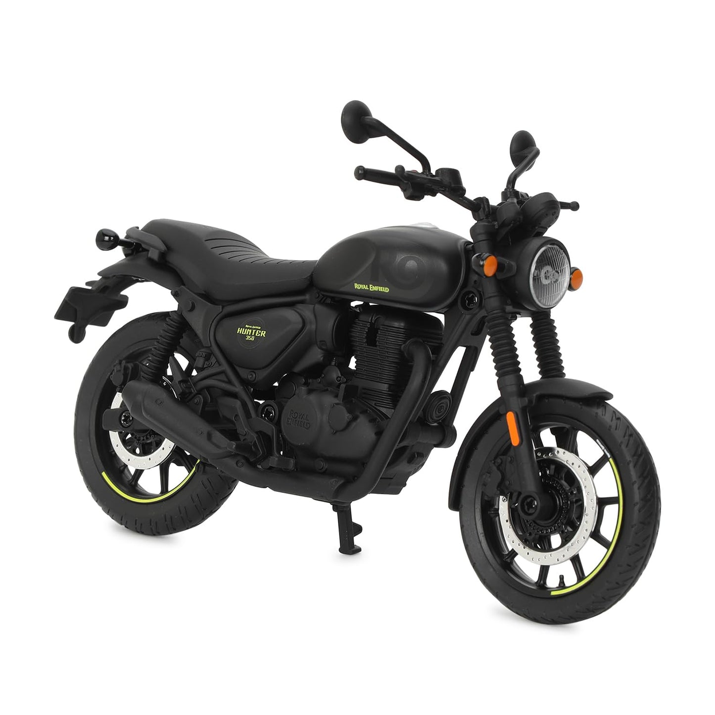 Royal Enfield Hunter 350 Scale Model | 1:12 Diecast Metal & Plastic | Working Suspension&Side Stand | Steerable Handlebars | Free-Rolling Wheels| Authentic Mirrors|Collectors Essential Graphite Grey
