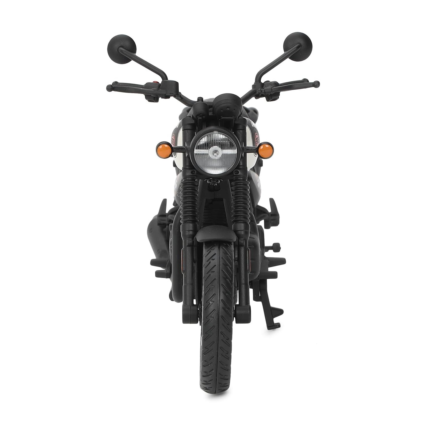 Royal Enfield Hunter 350 Scale Model | 1:12 Diecast Metal & Plastic | Working Suspension&Side Stand | Steerable Handlebars | Free-Rolling Wheels | Authentic Mirrors | Collectors Essential Tokyo Black