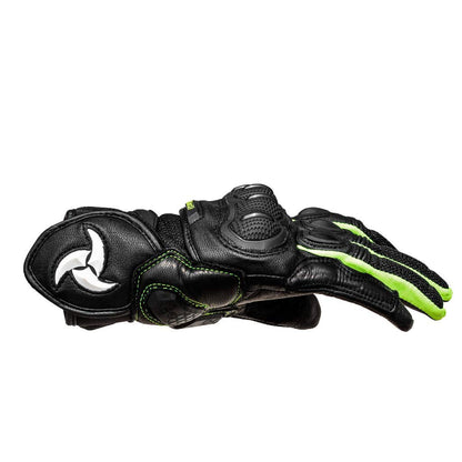 Raida AirWave Motorcycle Gloves (Hi-Viz Black) | all weather ready | KNOX SERIES