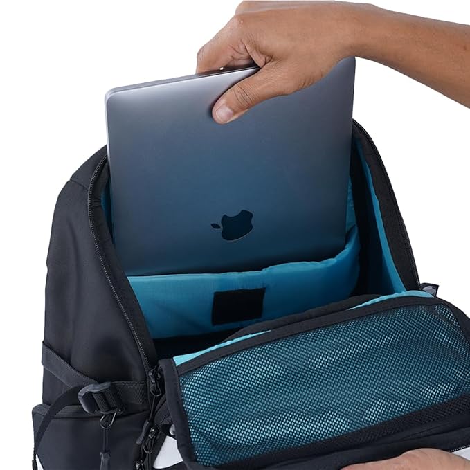 Carbonado Beetle 15inch Laptop Backpack for Men and Women (30 Litres) | Ideal for Work or Travel - BLACK