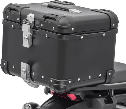 LGP Premium Aluminium Top Case | NERO EDITION ( Top Box ) | Bevelled corner | 45L - BLACK ( COMPATIBLE FOR ALL MOTORCYCLE ) - 1 YEAR WARRANTY