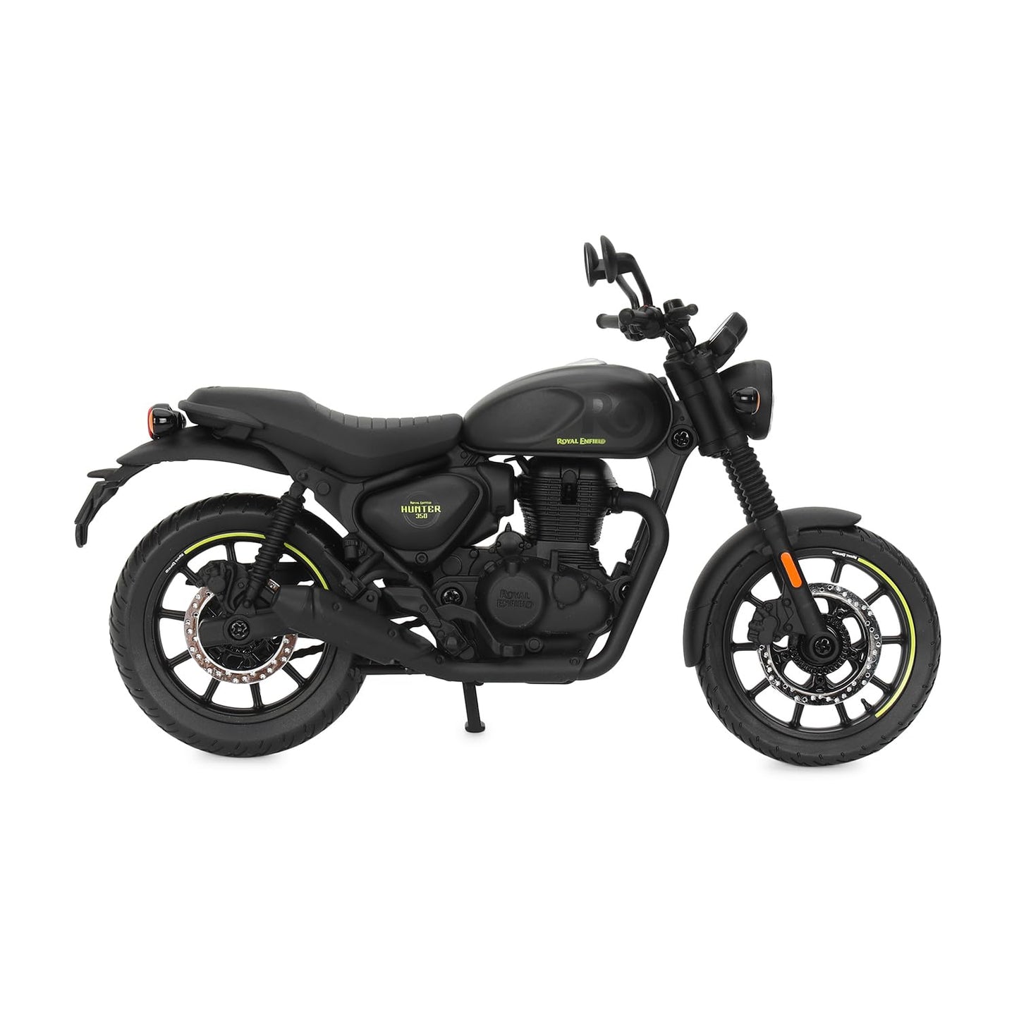 Royal Enfield Hunter 350 Scale Model | 1:12 Diecast Metal & Plastic | Working Suspension&Side Stand | Steerable Handlebars | Free-Rolling Wheels| Authentic Mirrors|Collectors Essential Graphite Grey