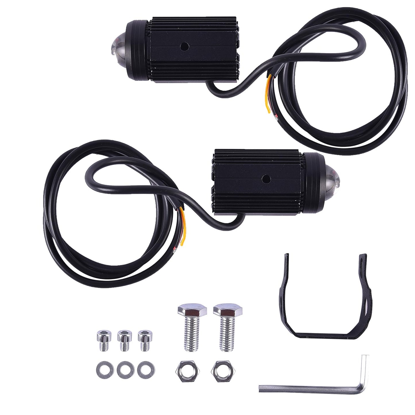 Mini Driving Fog Lights 40W Dual Colour For universal Motorcycle/Scooters/Cars/Jeeps - 1 year warranty - LGP