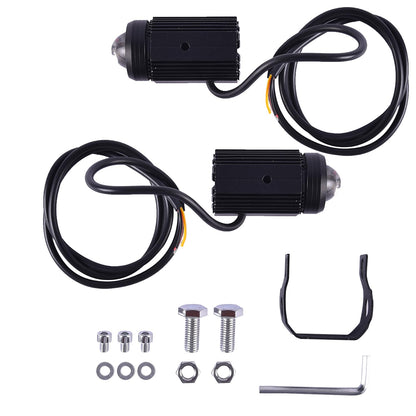 Mini Driving Fog Lights 40W Dual Colour For universal Motorcycle/Scooters/Cars/Jeeps - 1 year warranty - LGP