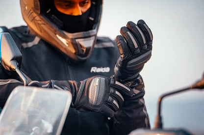 Raida Polyester Alps Cycling Waterproof Gloves | 3M Thinsulation | Touchscreen Compatible | TPR Palm Sliders ,Black