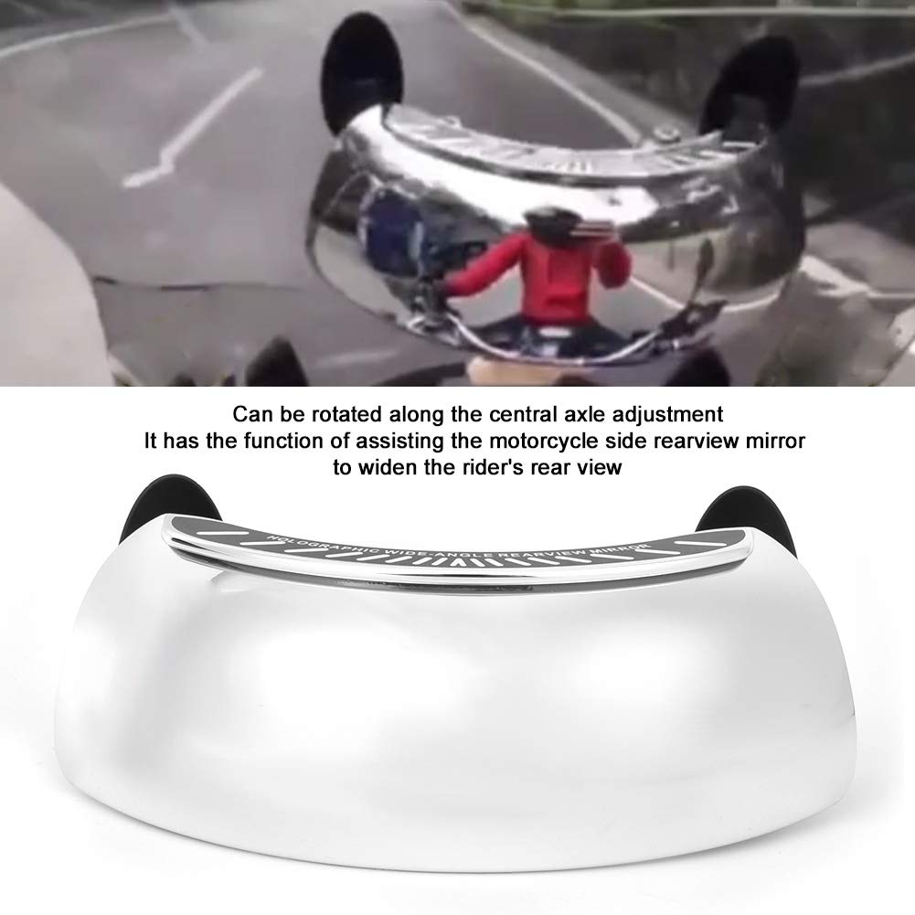 Motorcycle Rearview Mirror, 180 Degree Wide Angle Safety 180 Degree Rear View Mirror | Blind Spot Side Mirror | for Motorcycle Cruiser Sport Bike Street Bike Scooter