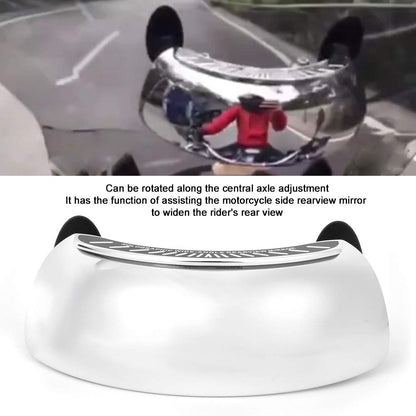 Motorcycle Rearview Mirror, 180 Degree Wide Angle Safety 180 Degree Rear View Mirror | Blind Spot Side Mirror | for Motorcycle Cruiser Sport Bike Street Bike Scooter