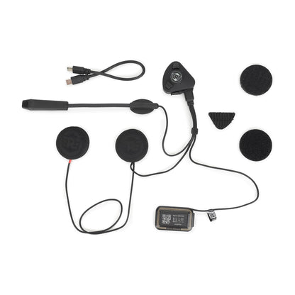 Royal Enfield Motowave X2 Helmet Bluetooth |with Bluetooth 5.3 | Enhanced Noise Filtering |Voice-Audio tech | 16+ Hours Playback Time | IP67 Waterproof Protection | Black One Size
