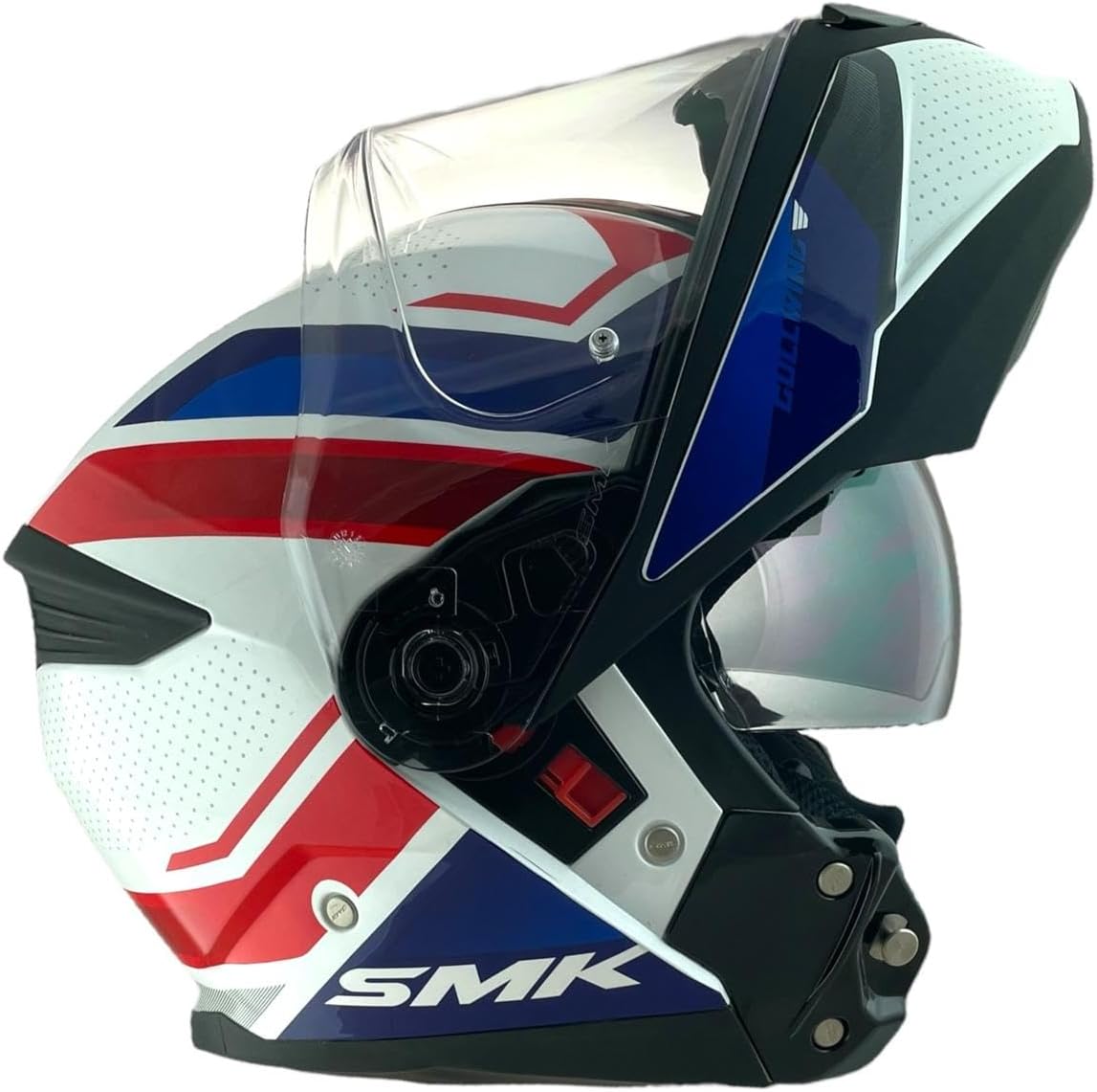 SMK Gullwing Supertour GL153 Blue red black white glosy helmet highlight 