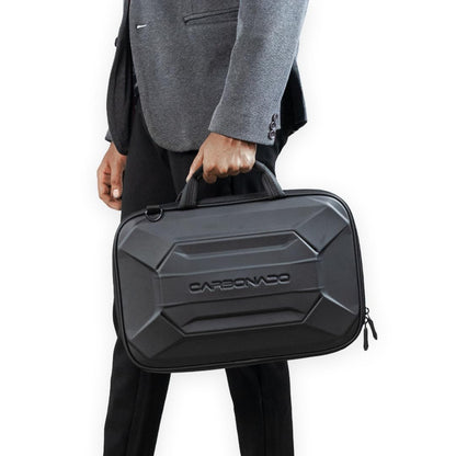 Carbonado Unisex-Adult Tusk 15Inch Hardshell Laptop Bag/Case For Everyday Office With Shoulder Strap, Handle Durable And Shockproof In Black