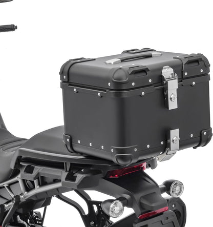 LGP Premium Aluminium Top Case | NERO EDITION ( Top Box ) | Bevelled corner | 45L - BLACK ( COMPATIBLE FOR ALL MOTORCYCLE ) - 1 YEAR WARRANTY