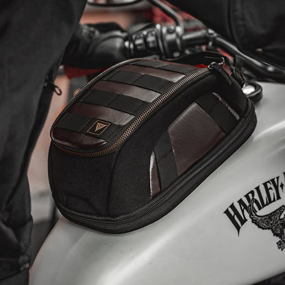 Motowolf MB11 Retro Magnetic Motorcycle Tank Bag 3L–5L | Expandable Vintage Tank Bag with Waterproof Cover & Strong Magnets