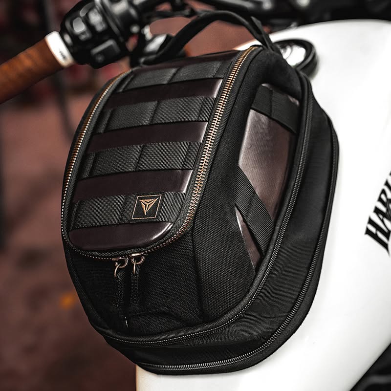 Motowolf MB11 Retro Magnetic Motorcycle Tank Bag 3L–5L | Expandable Vintage Tank Bag with Waterproof Cover & Strong Magnets