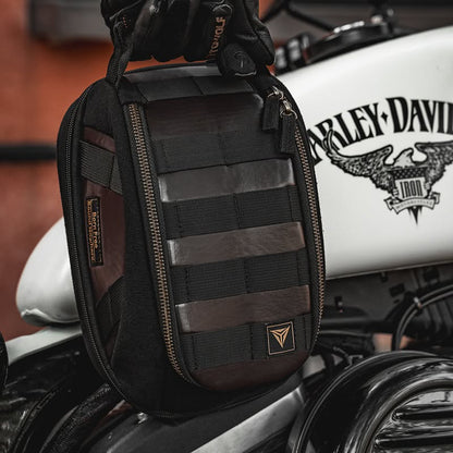 Motowolf MB11 Retro Magnetic Motorcycle Tank Bag 3L–5L | Expandable Vintage Tank Bag with Waterproof Cover & Strong Magnets