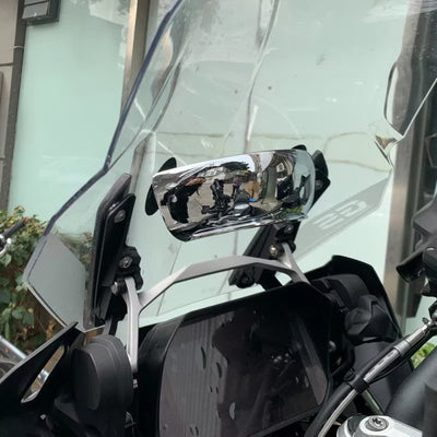 Motorcycle Rearview Mirror, 180 Degree Wide Angle Safety 180 Degree Rear View Mirror | Blind Spot Side Mirror | for Motorcycle Cruiser Sport Bike Street Bike Scooter