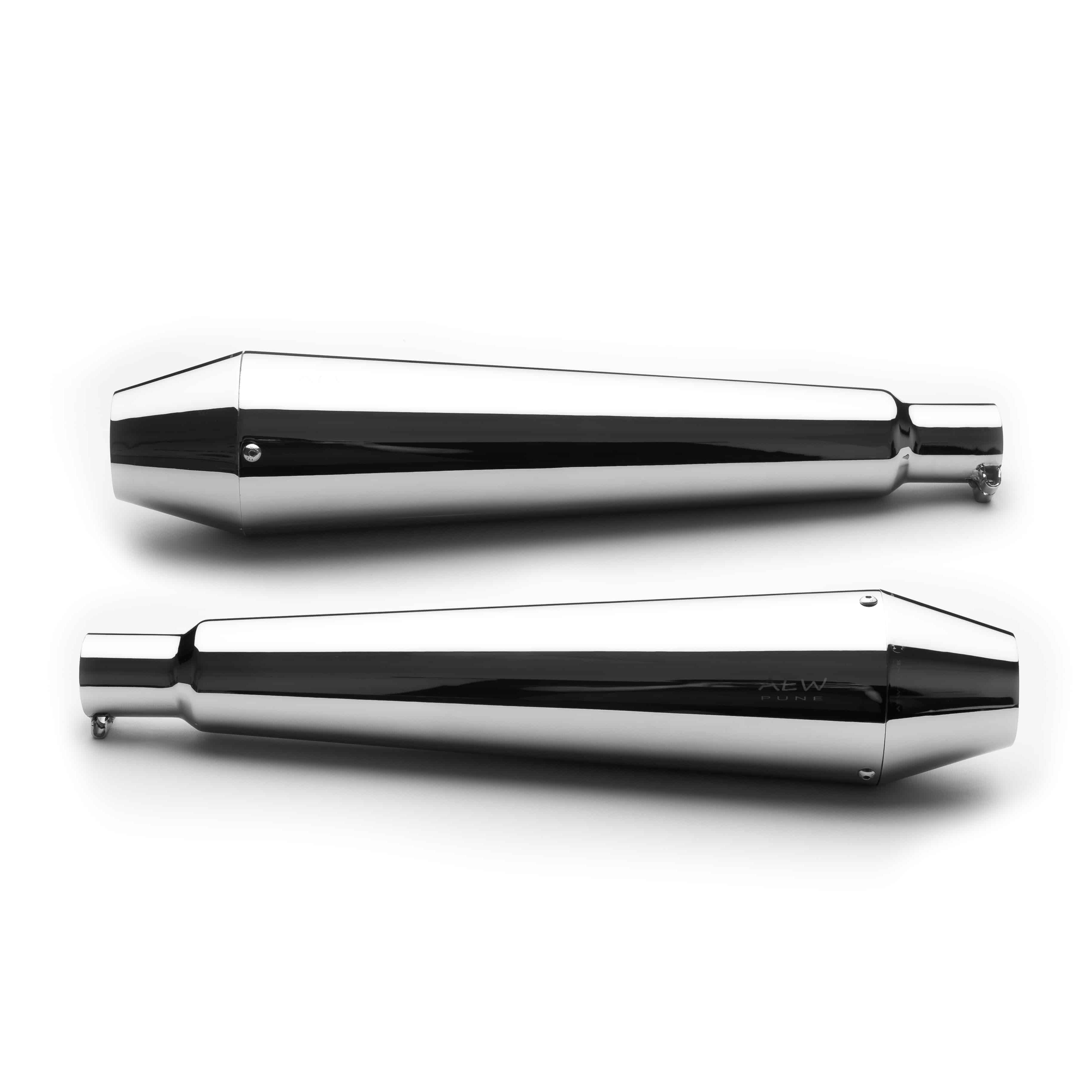 AEW TE 101 INTERCEPTOR / CONTINENTAL GT 650 MEGAPHONE | MILD STEEL