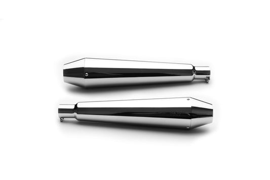 AEW TE 101 INTERCEPTOR / CONTINENTAL GT 650 MEGAPHONE | MILD STEEL CHROME