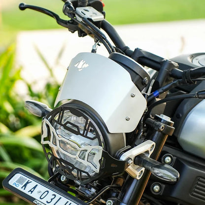 YAMAHA XSR 155 ZEPHYR VISOR BLK SILVER | LEGUNDARY CUSTOMS