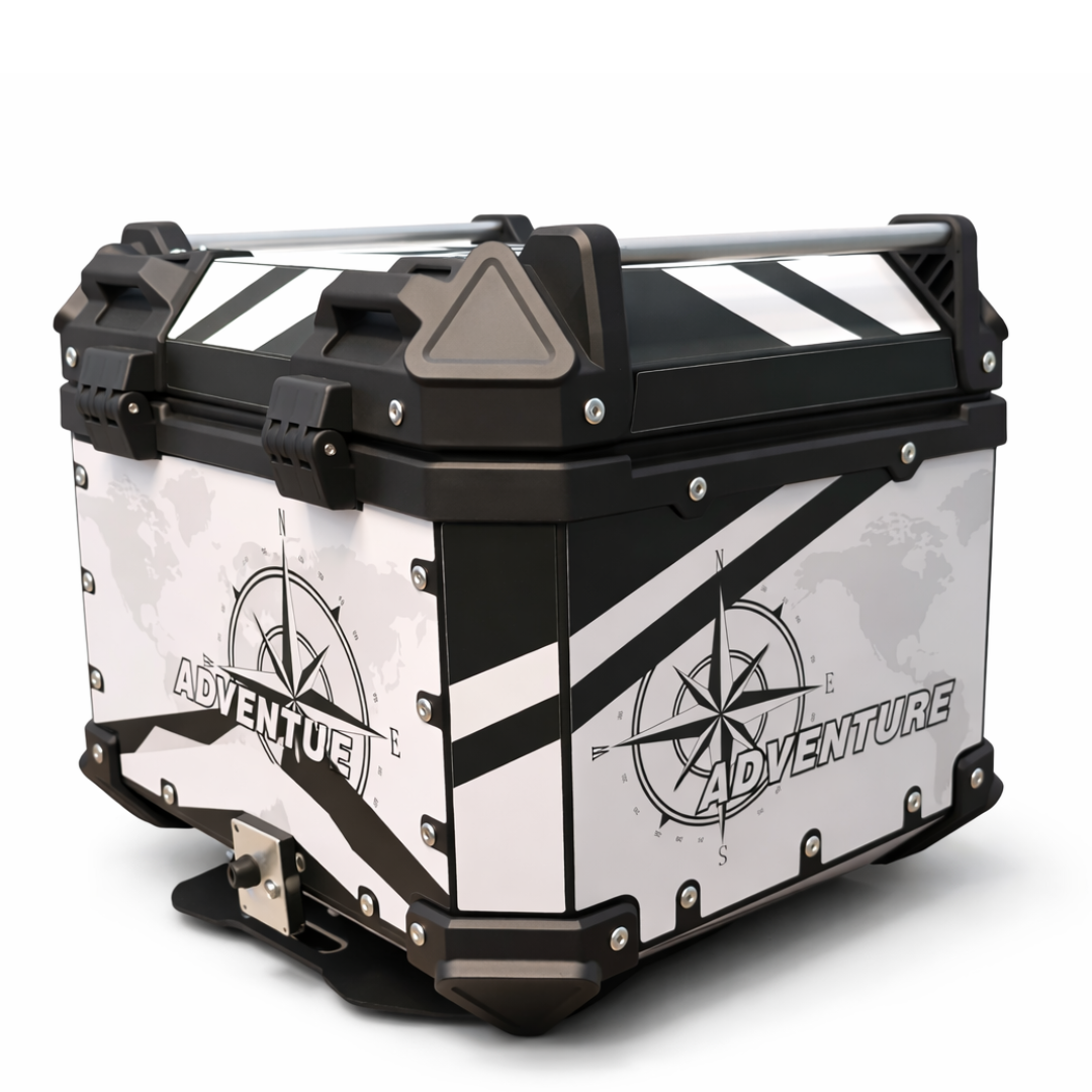 TAANC Nomad Himalayan Top Box | 45L Aluminium Touring Motorcycle Storage Box