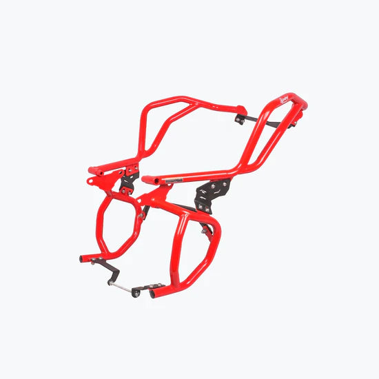 TVS APACHE RTX 300 RAPTOR CRASH GUARD UPPER & LOWER SET RED | LEGUNDARY CUSTOMS