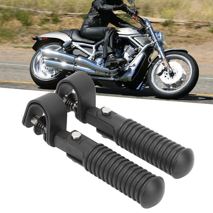 Boltt | Anti-Vibrate Engine Guard / Crash guard | Highway Foot Pegs + Clamps | 360 degree adjustable | Compatible with all motorcycle - STAINLESS STEEL ( ideal for touring and long rides )