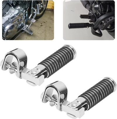 Boltt | Anti-Vibrate Engine Guard / Crash guard | Highway Foot Pegs + Clamps | 360 degree adjustable | Compatible with all motorcycle - STAINLESS STEEL ( ideal for touring and long rides )