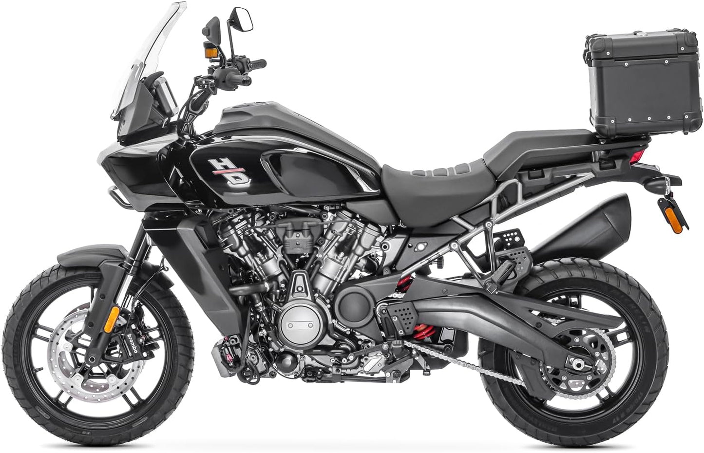 LGP Premium Aluminium Top Case | NERO EDITION ( Top Box ) | Bevelled corner | 45L - BLACK ( COMPATIBLE FOR ALL MOTORCYCLE ) - 1 YEAR WARRANTY