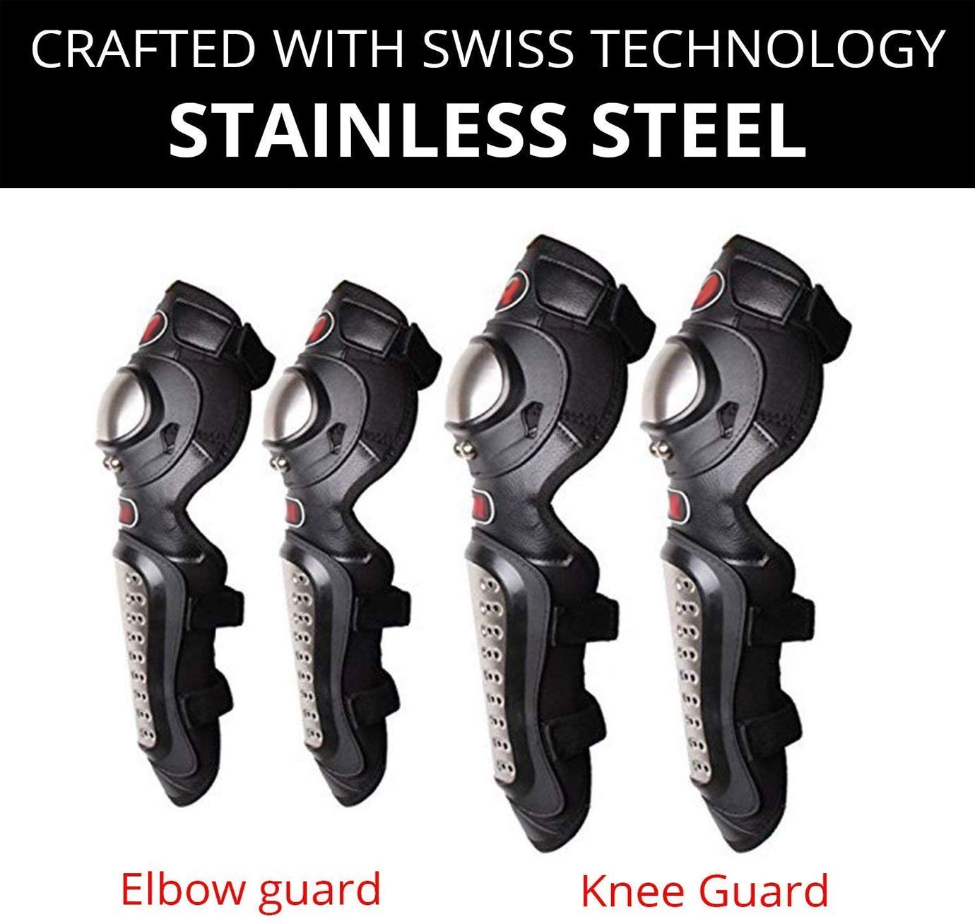 Probiker Pro-X Alloy Stainless Steel Knee Guard Flexible