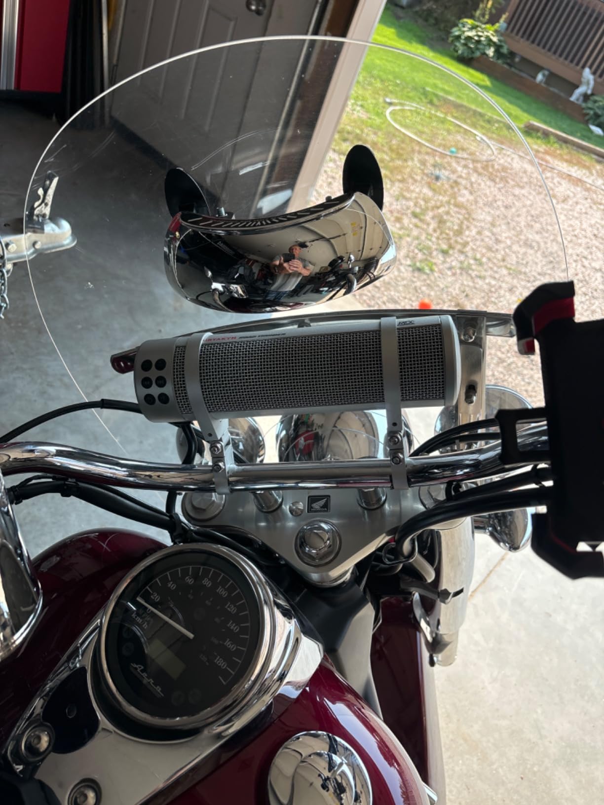 Motorcycle Rearview Mirror, 180 Degree Wide Angle Safety 180 Degree Rear View Mirror | Blind Spot Side Mirror | for Motorcycle Cruiser Sport Bike Street Bike Scooter