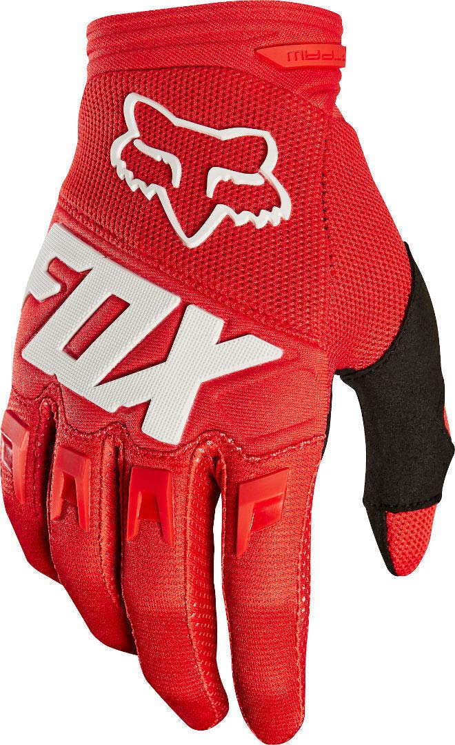 DIRTPAW Motocross Gloves Red White racing – SPARIFY