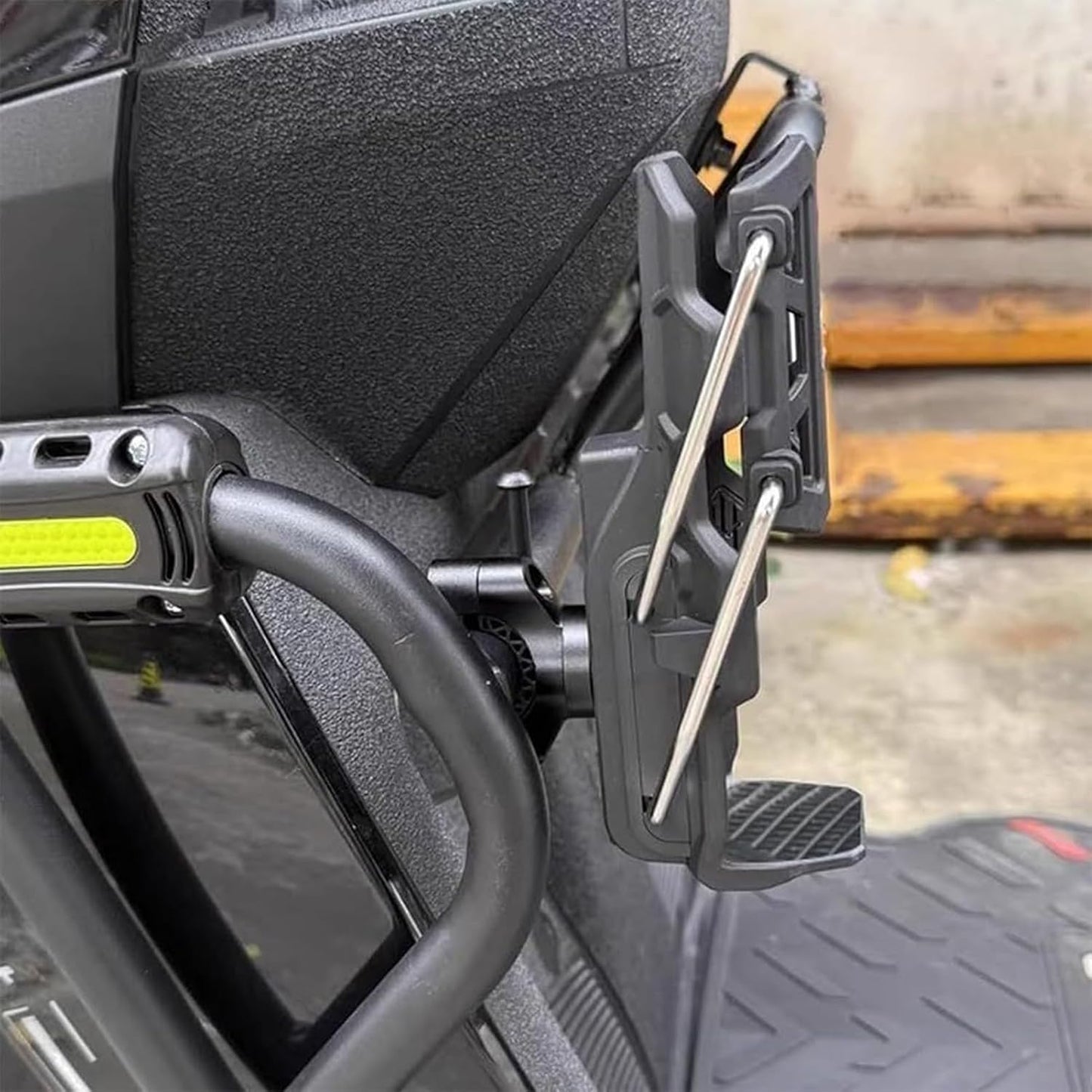 CAGE SERIES - Motorcycle Water Bottle Adjustable Rack/Holder  2.0 | 360° Rotation Adjust - ( UNIVERSAL) - BLACK