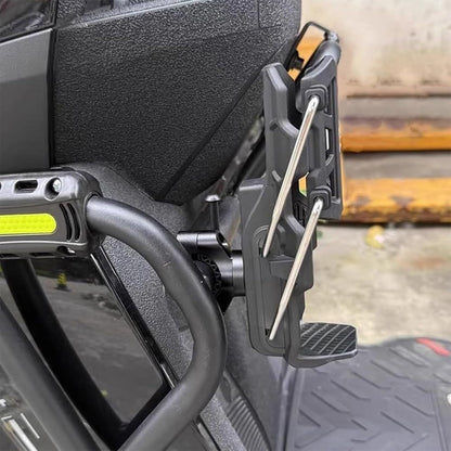 CAGE SERIES - Motorcycle Water Bottle Adjustable Rack/Holder  2.0 | 360° Rotation Adjust - ( UNIVERSAL) - BLACK