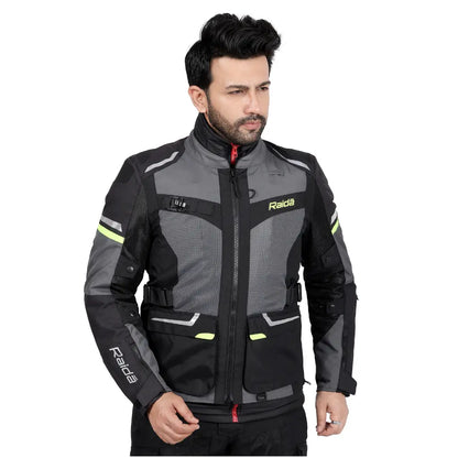 Raida Rover 2 Touring Motorcycle Jacket | Lightest in Its Class | CE Level 2 Armoured | Hydration Bladder Compatible | Waterproof Rain & Thermal Liners included