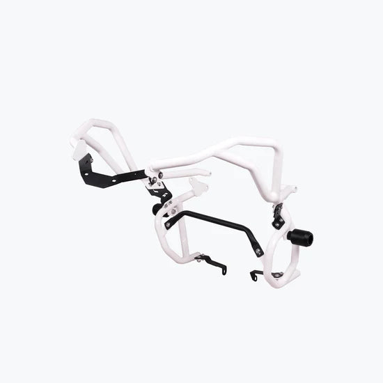 TVS APACHE RTX 300 RAPTOR CRASHGUARD UPPER & LOWER (WITH SLIDER) RED | BLACK | WHITE | LEGUNDARY CUSTOMS