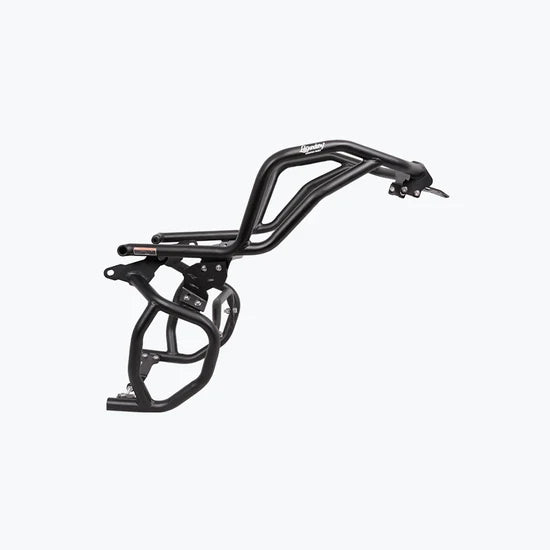 TVS APACHE RTX 300 RAPTOR CRASH GUARD UPPER & LOWER SET BLACK | LEGUNDARY CUSTOMS