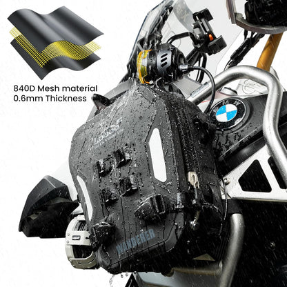Loboo Wanderer  Front Inflatable Bumper Bag / Crashbar bag , Fully Waterproof Motorcycle ，Inflatable protection system Full Waterproof - 6 ltrs