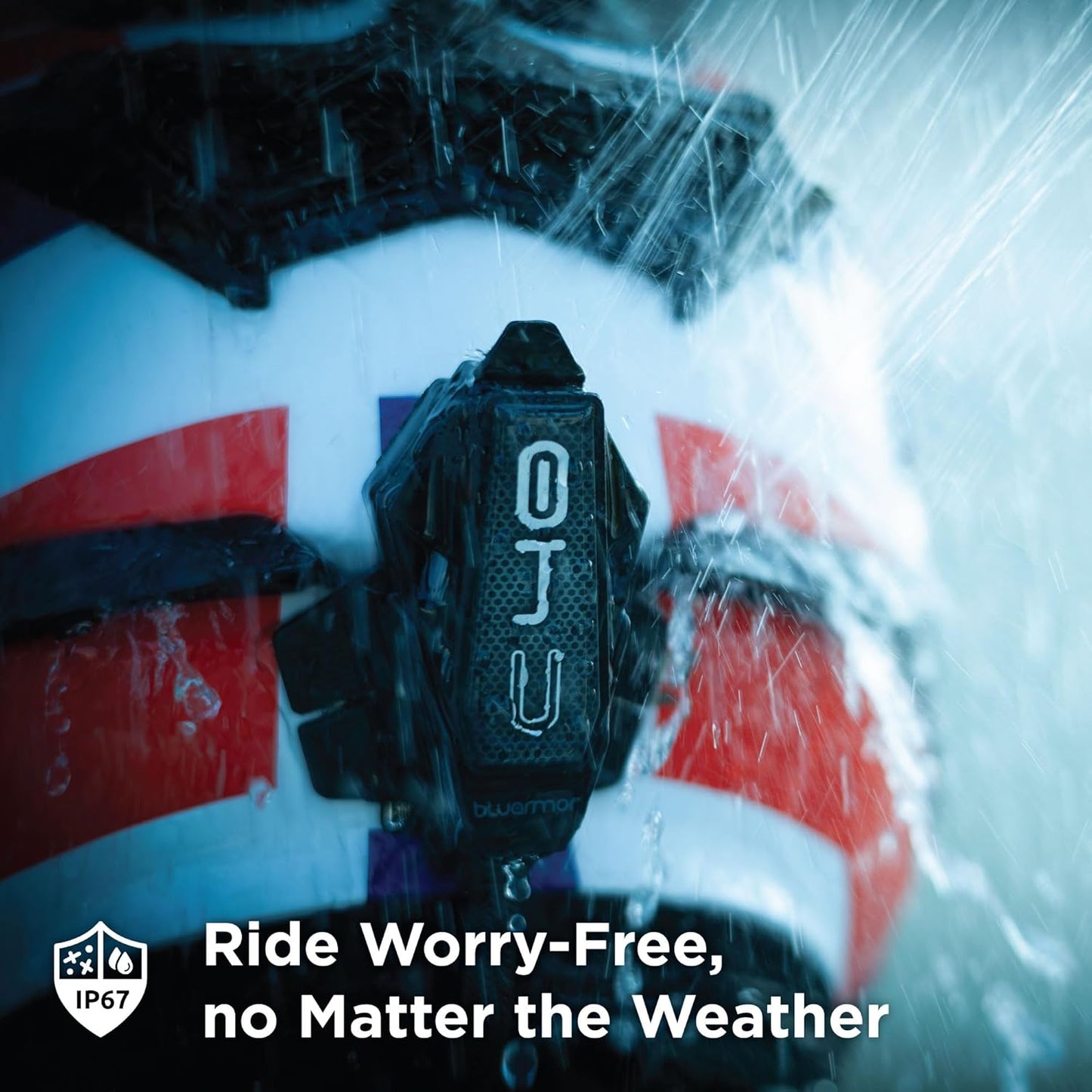 BluArmor C40 RIDEGRID 2.0 Mesh Helmet Intercom – Up to 20 Riders, eRIDEGRID Cloud Channel, AUDIOWEAVE Multi-Stream Audio, Crash Detection SOS, Bluetooth 5.3, IP67