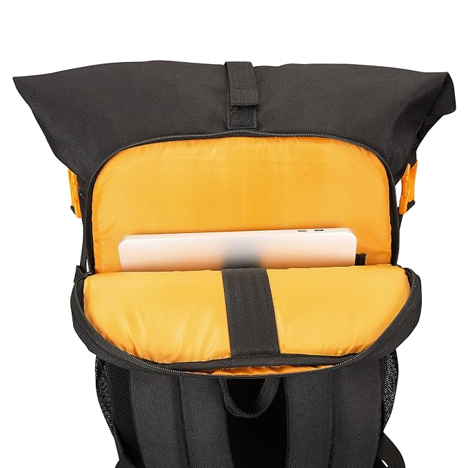 Royal Enfield ELPP Roll Top Bag - Durable 600D Polyester YELLOW ONE SIZE