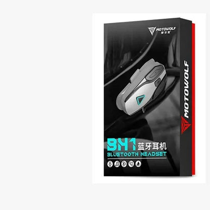 MOTOWOLF BH1 Motorcycle Helmet Headset Bluetooth Headset for Full Face Helmet (Hard Microphone) – Advanced Motorcycle Communication | 6 MONTHS WARRANTY