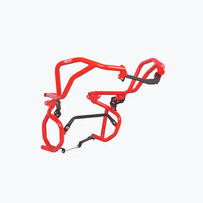 TVS APACHE RTX 300 RAPTOR CRASH GUARD UPPER & LOWER SET RED | LEGUNDARY CUSTOMS