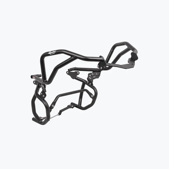TVS APACHE RTX 300 RAPTOR CRASH GUARD UPPER & LOWER SET BLACK | LEGUNDARY CUSTOMS