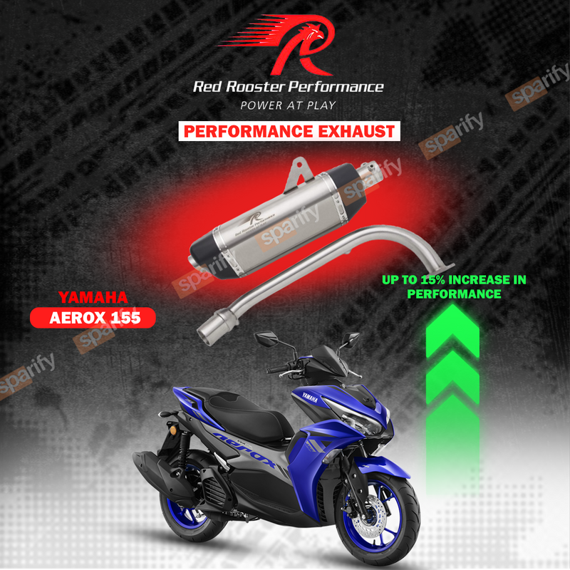 Red Rooster Luna Exhaust for Yamaha Aerox 155