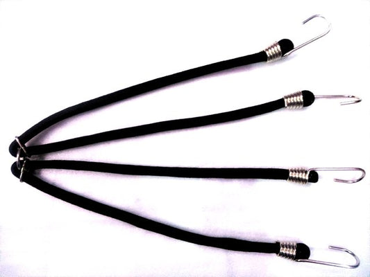 SPIKI | Bungee Cord Tie Down Rope | Stretchable Elastic Bungee Shock Cord | Luggage Tying Rope | with Strong Steel Hooks | For Bike Car Travel Use | 5mm thickness - 5 feet