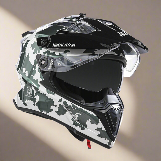 ROYAL ENFIELD OFF ROADING OPTIMUS DUAL SPORT MOTOCROSS HELMET - Kamet ID ABS GI Camo