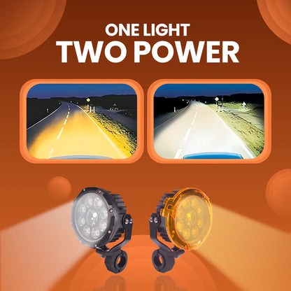 DK90S PRO HIGH POWER SPOTLIGHT | 170W |  Ultra Wide Driving Fog Lights | White/Yellow | with wiring harness and Intelligent wireless button switch | 1 year warranty | LGP